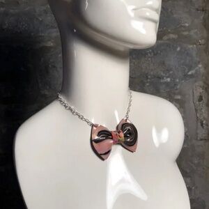 Guillotine "Papillon" bow tie necklace #124